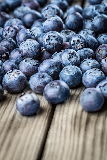 Fresh Berries - Blueberries background closeup