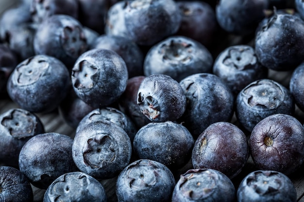 Fresh Berries - Blueberries background closeup