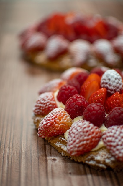 Fresh berries cake