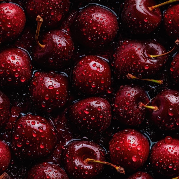 Fresh Berries Seamless texture is a vibrant and juicy mix of different berry types