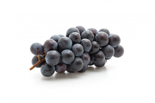 fresh black grapes