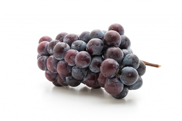 fresh black grapes