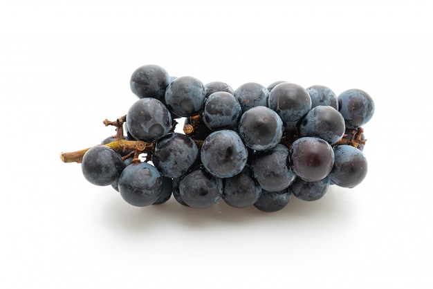 fresh black grapes