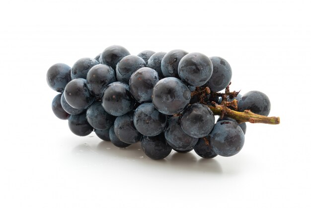 fresh black grapes