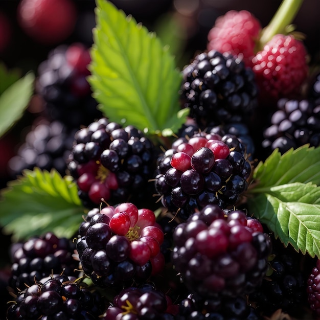 Fresh blackberries