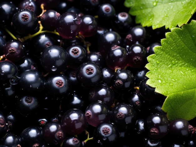 Fresh blackcurrant background