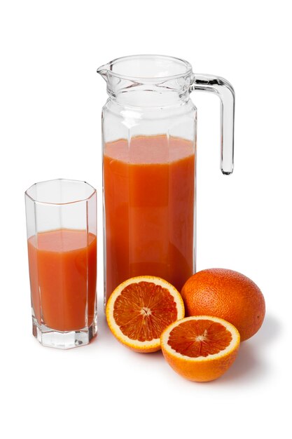 Fresh blood orange juice