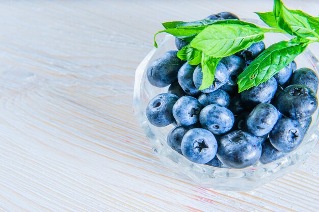 Fresh bluberries  on white background.