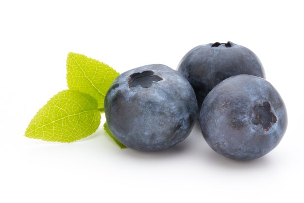 Fresh blueberries.