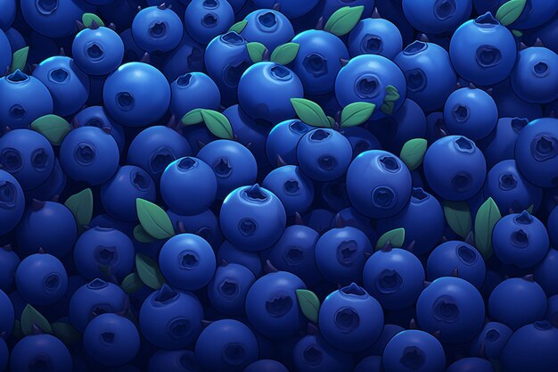 Photo fresh blueberry background