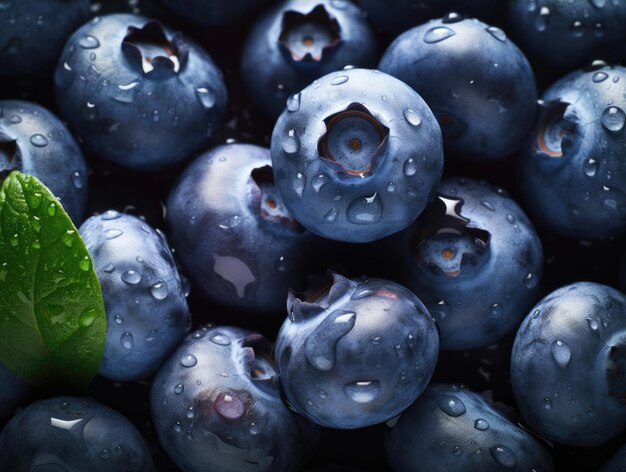 Fresh blueberry background