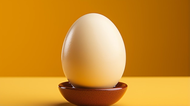 Fresh boiled egg in half on black background