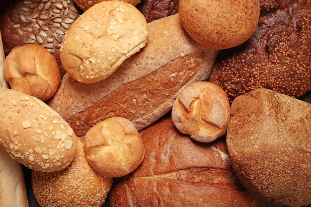 Fresh bread background