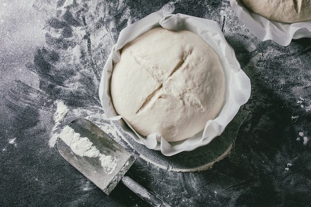 Fresh bread dough