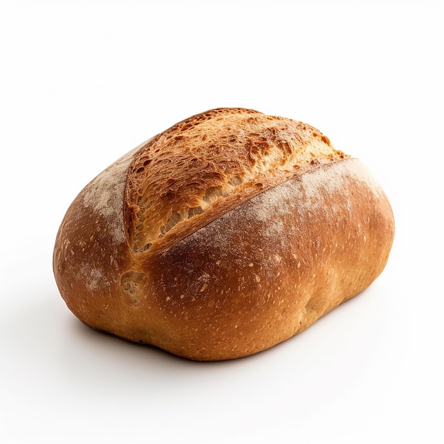 Fresh bread isolated on white background