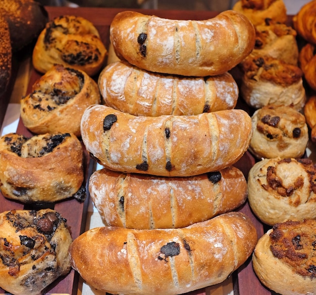 fresh bread on the table