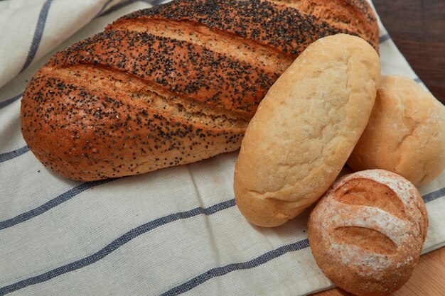 fresh bread and wheat