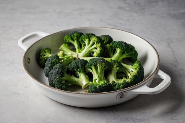 Photo fresh broccoli in a bowl