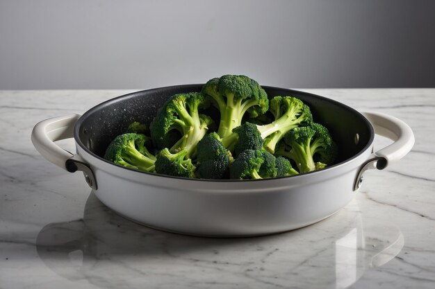 Foto broccoli freschi in una ciotola