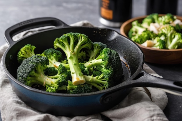 Foto broccoli freschi in una ciotola