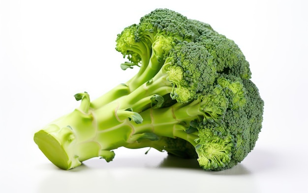 Fresh broccoli isolated on white background