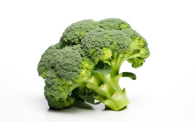 Fresh broccoli isolated on white background