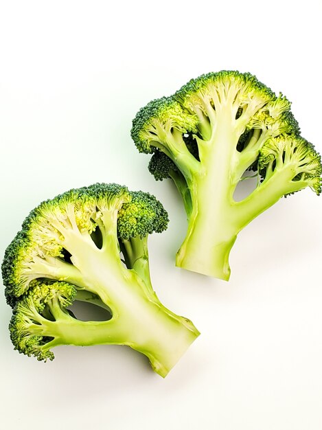 Fresh broccoli isolated on white