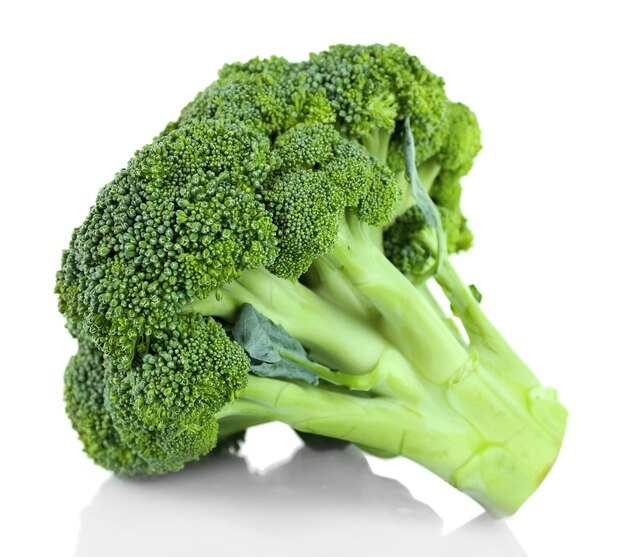 Fresh broccoli isolated on white