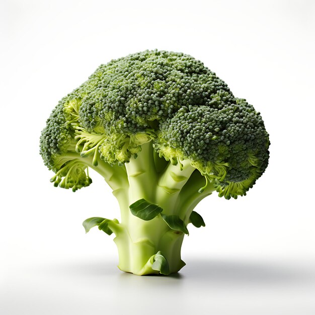 Photo fresh broccoli on white background