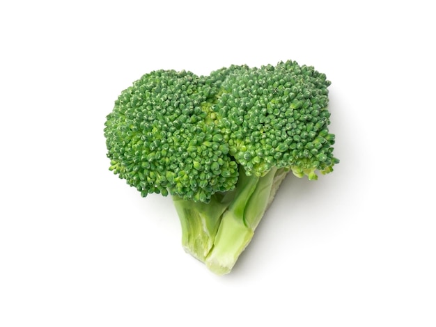 Fresh broccoli on white