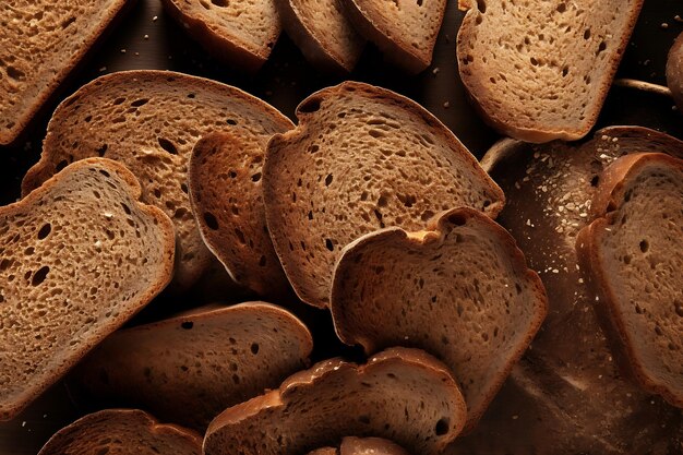 Fresh brown breads as background fresh brown bread