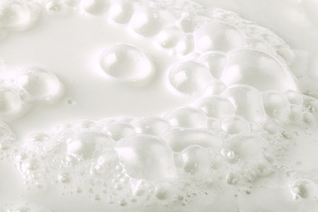 Fresh bubbled milk background