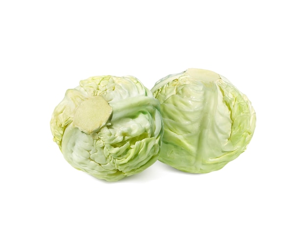 Fresh cabbage isolated on white background