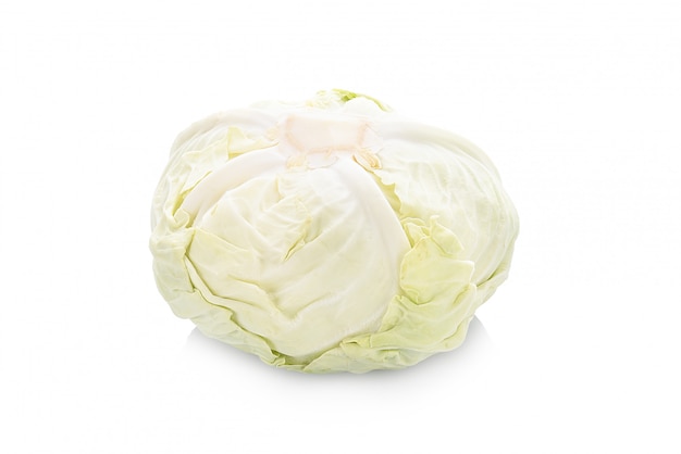 Photo fresh cabbage isolated