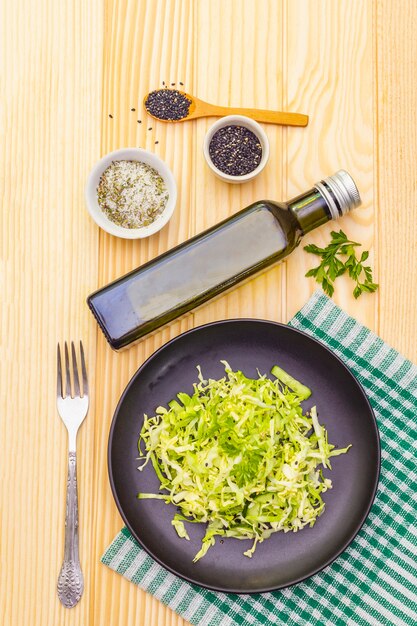 Foto insalata di cavolo fresco