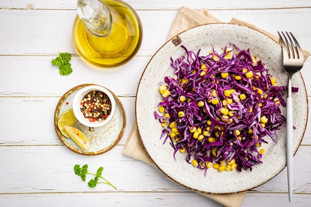 Fresh cabbage salad