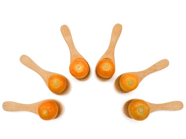 Fresh cape goosebery, physalis, on white background