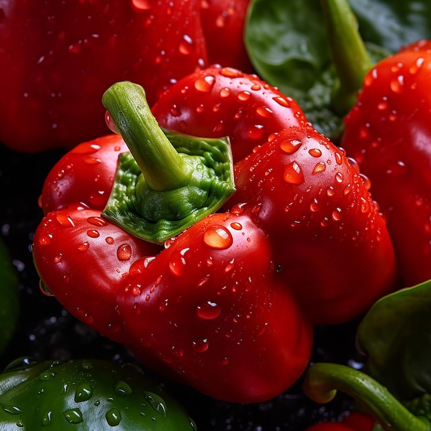 Foto capsicum freschi