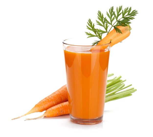 Fresh carrot juice