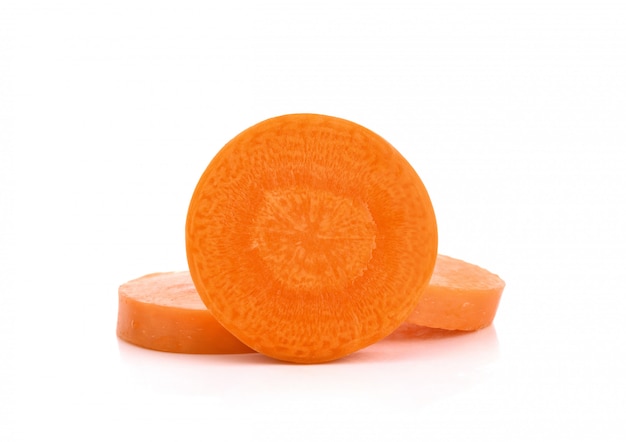 Fresh carrot sliced