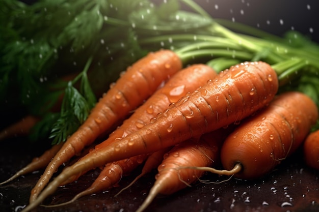 Fresh Carrots Ai generative