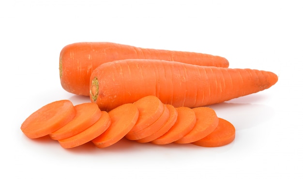 Fresh carrots isolated