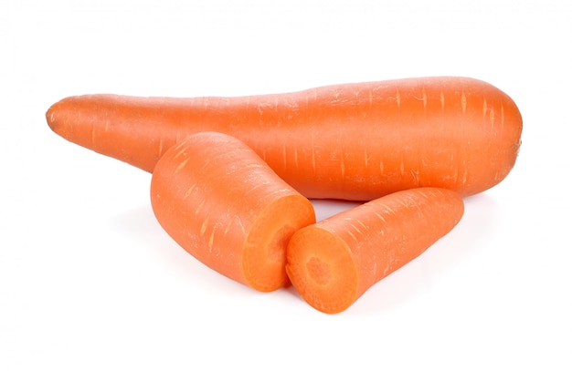 fresh carrots isolated