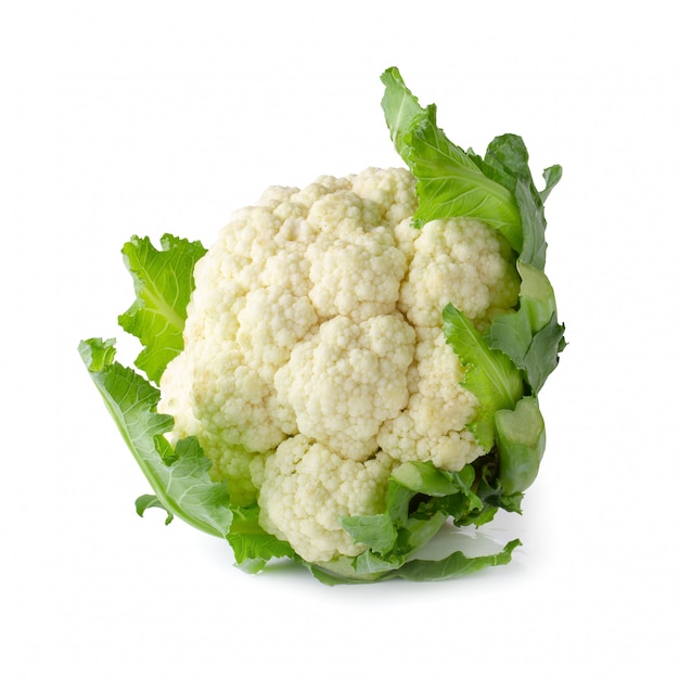 Fresh Cauliflower isolated over a white background