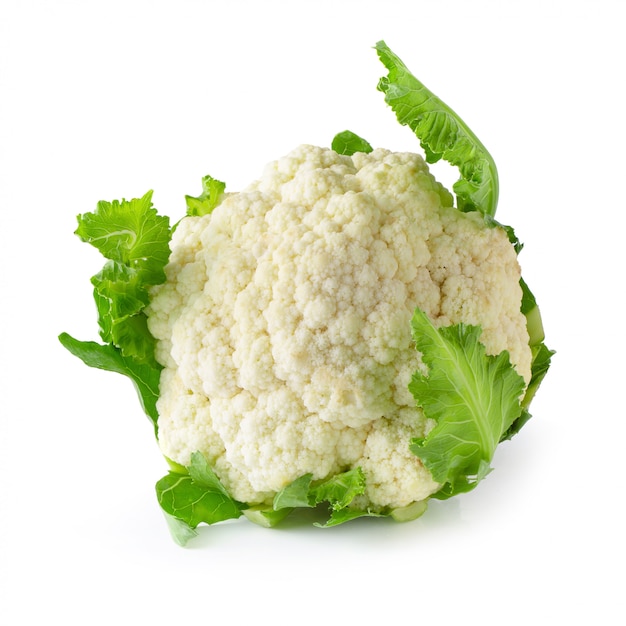 Fresh Cauliflower isolated over a white background