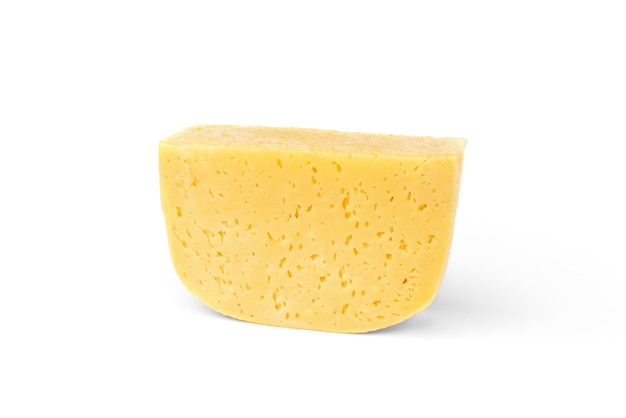 fresh cheese isolated on a white background