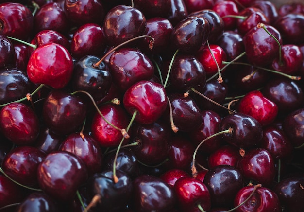 Fresh cherries Delicious summer berries