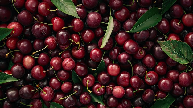 Fresh cherries Generative AI