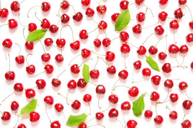 fresh cherry pattern background