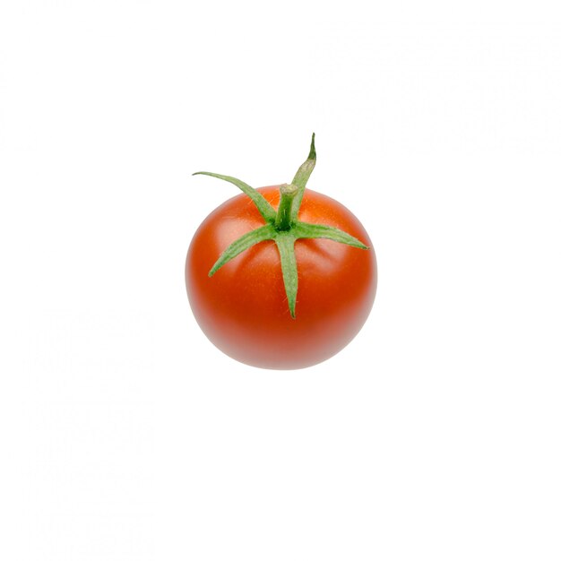 Fresh cherry tomato isolated on white 